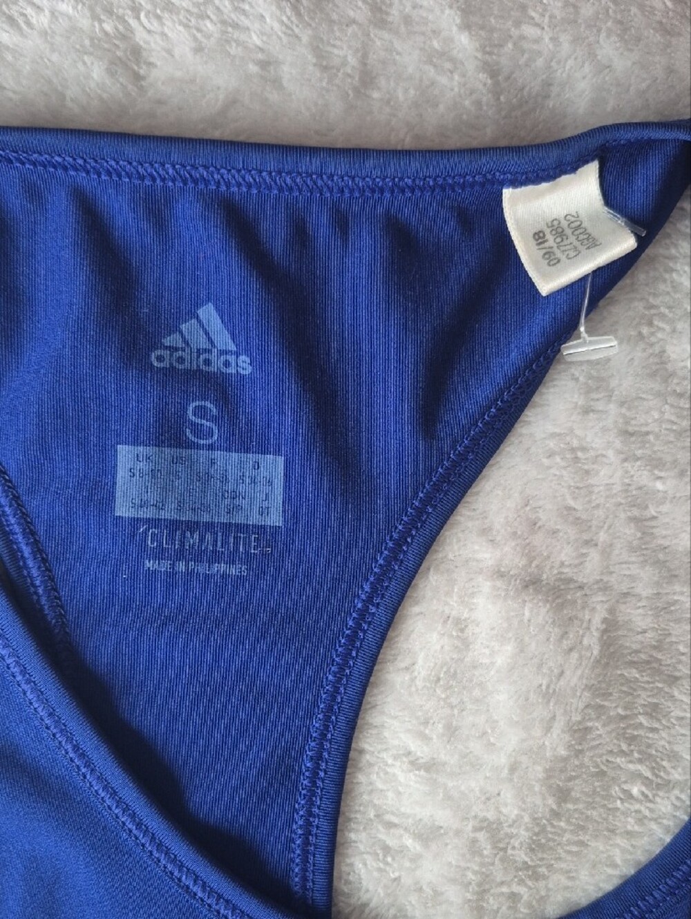 adidas Women’s Royal Blue Racerback One-Piece Swim Top - Picture 7 of 7